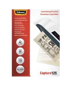 Laminating Pouches A2 50 x 125 Micron Glossy