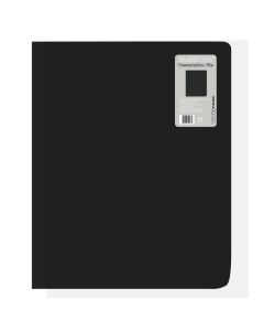 Presentation File With Front Pocket A4 60 Pockets Black