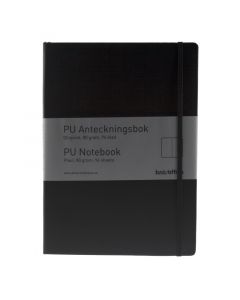 PU Notebook A4 Plain Black