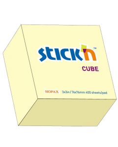 Note Cube 76x76 400 Sheets Yellow