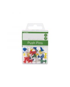 Push Pins 25 pcs Assorted Colours
