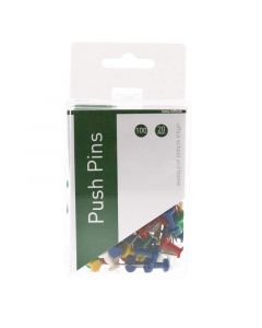 Push Pins 100pcs assorted colours