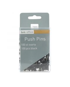 Push Pins 100pcs Black