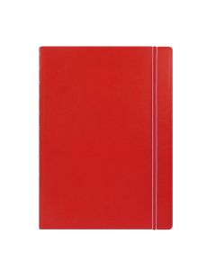Filofax Notebook A4 Ruled Red