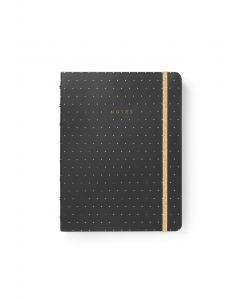 Filofax Notebook Moonlight A5 Ruled Black