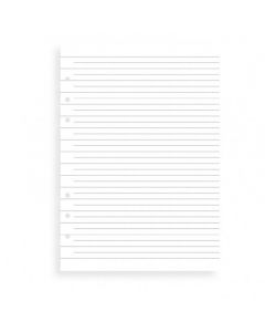 Clipbook A5 Notepaper Ruled White